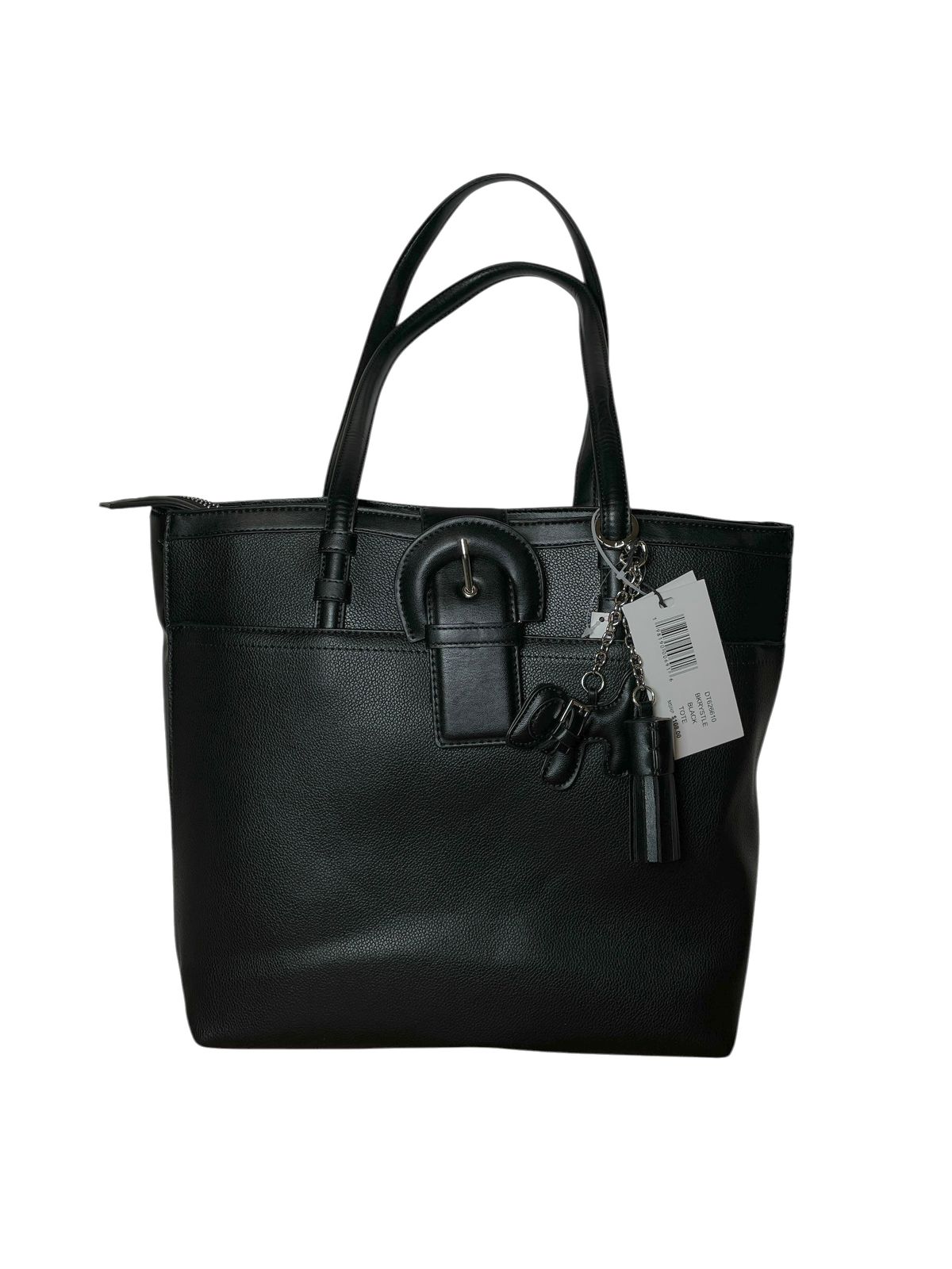 Bolsa Tote Negro Steve Madden con Charms